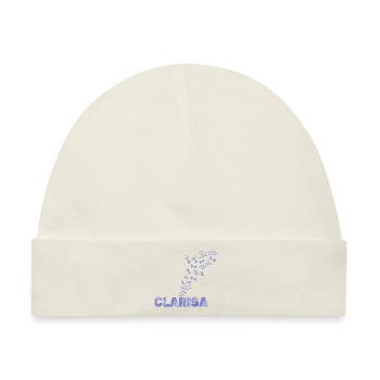 Geschenk für Clarisa - Baby Premium Organic Mütze - Naturweiß - Vorne