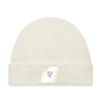 Heute ist Google-Tag - Baby Premium Organic Mütze - Naturweiß - Vorne