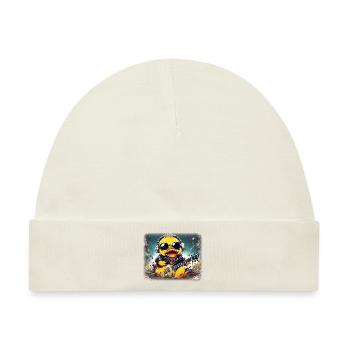 Bernd Badeente Metal - Baby Premium Organic Mütze - Naturweiß - Vorne