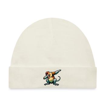 Nasenbär Affe Dabbing Affe Geschenk Affen - Baby Premium Organic Mütze - Naturweiß - Vorne