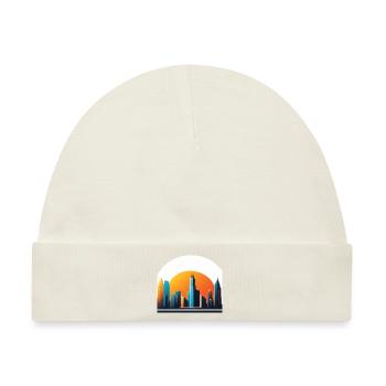 Logo Skyline - Baby Premium Organic Mütze - Naturweiß - Vorne