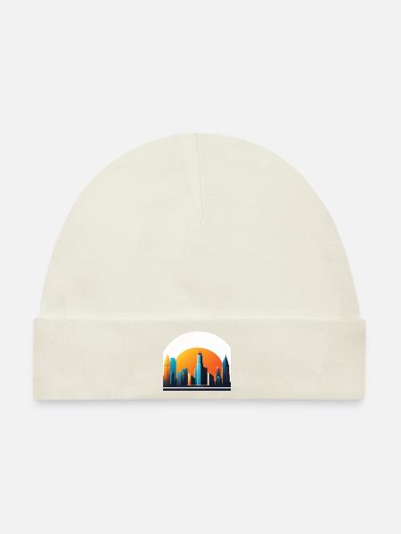 Logo Skyline - Baby Premium Organic Mütze - Naturweiß
