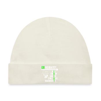 Witziges Polterabend Shirt für Männer JGA - Baby Premium Organic Mütze - Naturweiß - Vorne