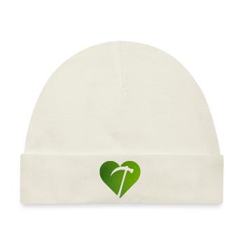Bergbau Montan Bergbauarbeiter - Baby Premium Organic Mütze - Naturweiß - Vorne