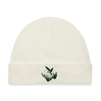 Kolibri Vogel Natur Tiere Wildnis Nektar - Baby Premium Organic Mütze - Naturweiß - Vorne