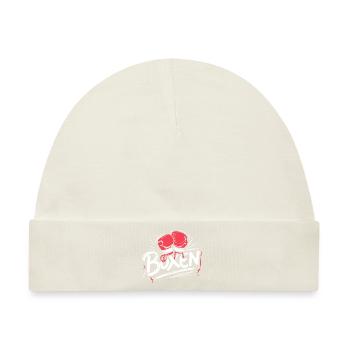 Boxsport-Fan Must-Have Training Deko Wandkunst - Baby Premium Organic Mütze - Naturweiß - Vorne
