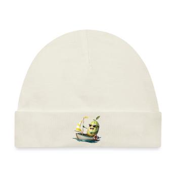 Obst Honigmelone Bootfahren Geschenk - Baby Premium Organic Mütze - Naturweiß - Vorne