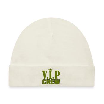 vip crew - Baby Premium Organic Mütze - Naturweiß - Vorne