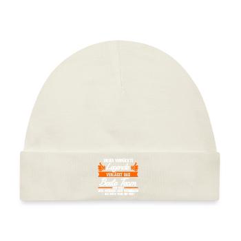 Abschied Kollegin Abschiedsparty Geschenk - Baby Premium Organic Mütze - Naturweiß - Vorne