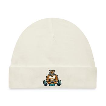 TIGER FITNESSSTUDIO - Baby Premium Organic Mütze - Naturweiß - Vorne