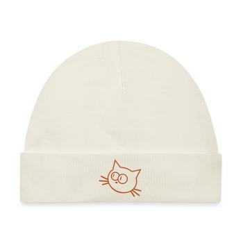 Neugierige Katze Guckt Lustig Ulkig Albern Komisch - Baby Premium Organic Mütze - Naturweiß - Vorne