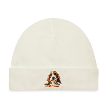 Basset - Baby Premium Organic Mütze - Naturweiß - Vorne