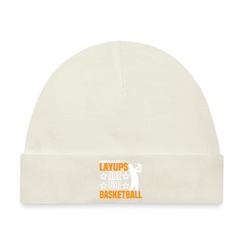 Layups Are For Basketball 7 - Baby Premium Organic Mütze - Naturweiß - Vorne