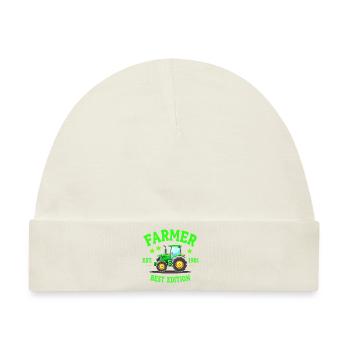 Bauernhof Humor - Farmer Freuden - Baby Premium Organic Mütze - Naturweiß - Vorne