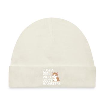 Hamster - Baby Premium Organic Mütze - Naturweiß - Vorne