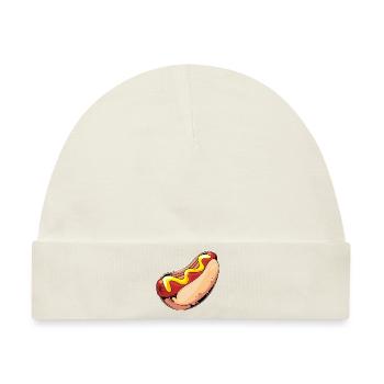 Hot Dog Imbiss - Baby Premium Organic Mütze - Naturweiß - Vorne