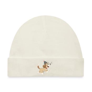 Cute dog - Baby Premium Organic Mütze - Naturweiß - Vorne