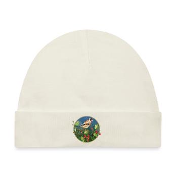 Bunter Vogel - Baby Premium Organic Mütze - Naturweiß - Vorne