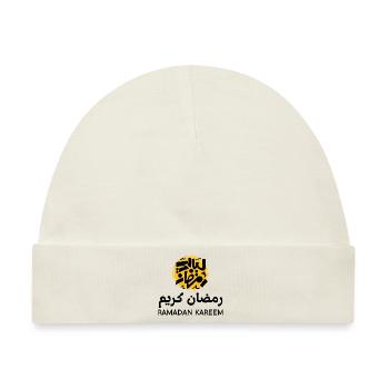 Ramadan Mubarak - Baby Premium Organic Mütze - Naturweiß - Vorne
