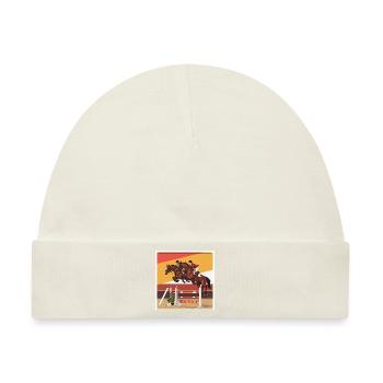 Die Kunst des Springreitens - Baby Premium Organic Mütze - Naturweiß - Vorne