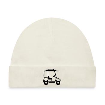 Golfwagen - Baby Premium Organic Mütze - Naturweiß - Vorne