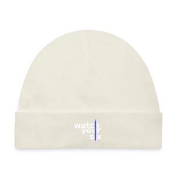watch your six - Baby Premium Organic Mütze - Naturweiß - Vorne