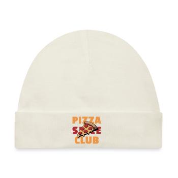 Pizza Slice Club - Fast Food Addict - Baby Premium Organic Mütze - Naturweiß - Vorne