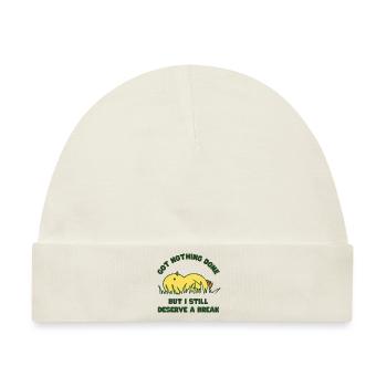 Nichts erledigt - Baby Premium Organic Mütze - Naturweiß - Vorne