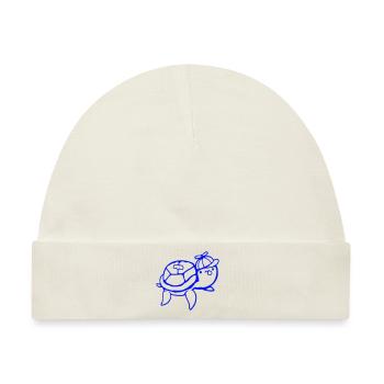 Wasserschildkröte Kind Teenager Cap Kaugummiblase - Baby Premium Organic Mütze - Naturweiß - Vorne