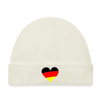 Heart Germany - Baby Premium Organic Mütze - Naturweiß - Vorne