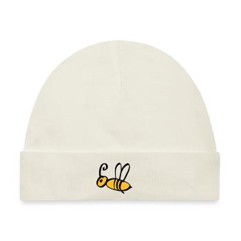 bee / honeybee 2c - Baby Premium Organic Mütze - Naturweiß - Vorne