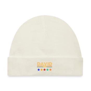 David - Baby Premium Organic Mütze - Naturweiß - Vorne