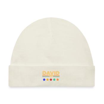 David - Baby Premium Organic Mütze - Naturweiß - Vorne