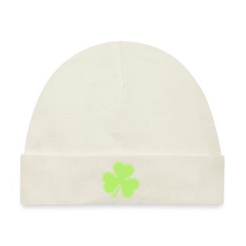 kleeblatt St. Patrick´s Day - Baby Premium Organic Mütze - Naturweiß - Vorne