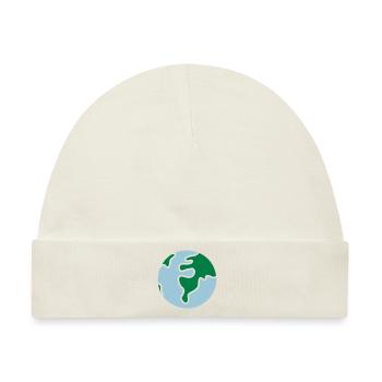 Globus - Welt - Baby Premium Organic Mütze - Naturweiß - Vorne