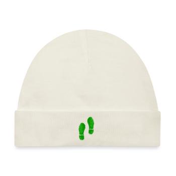 Green Grass Steps - Baby Premium Organic Mütze - Naturweiß - Vorne