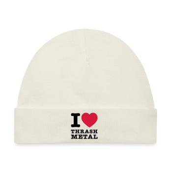 I Love Thrash Metal 2 - Baby Premium Organic Mütze - Naturweiß - Vorne