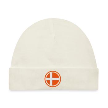 Dänemark Emblem - Baby Premium Organic Mütze - Naturweiß - Vorne