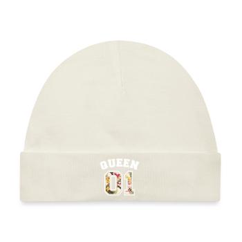 queen 01 - Baby Premium Organic Mütze - Naturweiß - Vorne