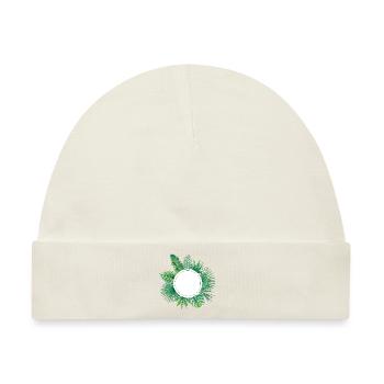 tropisches Design - Baby Premium Organic Mütze - Naturweiß - Vorne
