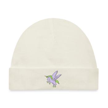 Einhorn mit Flügeln - Baby Premium Organic Mütze - Naturweiß - Vorne