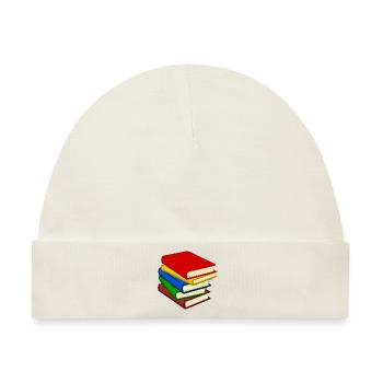 Bücher - Baby Premium Organic Mütze - Naturweiß - Vorne