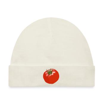 tomaten tomato tomatoes veggie gemuese vegetables5 - Baby Premium Organic Mütze - Naturweiß - Vorne