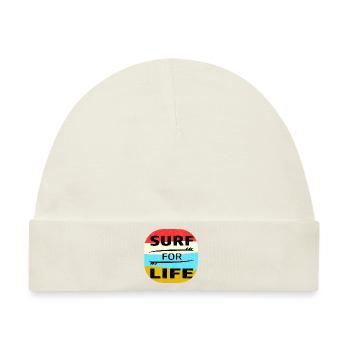 Surfer Surfen Surf Meer See Wellen Urlaub Geschenk - Baby Premium Organic Mütze - Naturweiß - Vorne