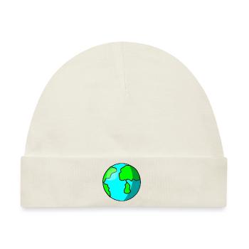Welt - Baby Premium Organic Mütze - Naturweiß - Vorne