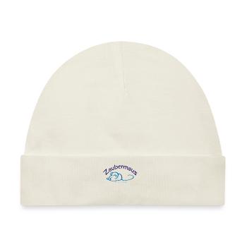 Zaubermaus - Baby Premium Organic Mütze - Naturweiß - Vorne