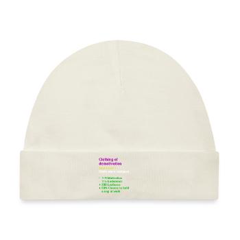 Clothing of demotivation - Baby Premium Organic Mütze - Naturweiß - Vorne