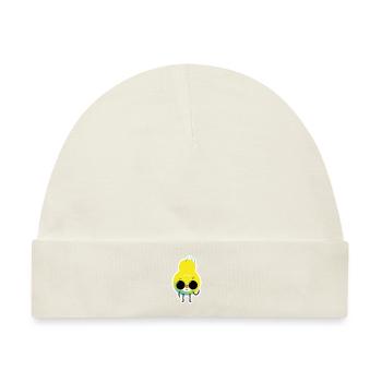 Monsterhide Sonnenbrille Sticker - Baby Premium Organic Mütze - Naturweiß - Vorne