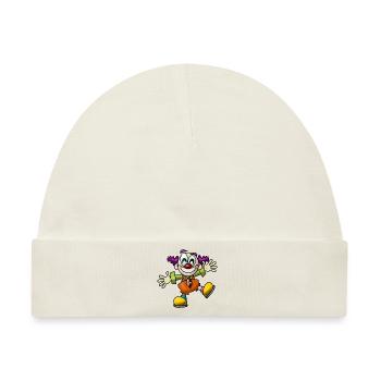 clown harlekin hofnarr kasper komiker narr witzbol - Baby Premium Organic Mütze - Naturweiß - Vorne