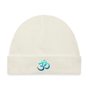 aum_om_atlantis_lagoon - Baby Premium Organic Mütze - Naturweiß - Vorne